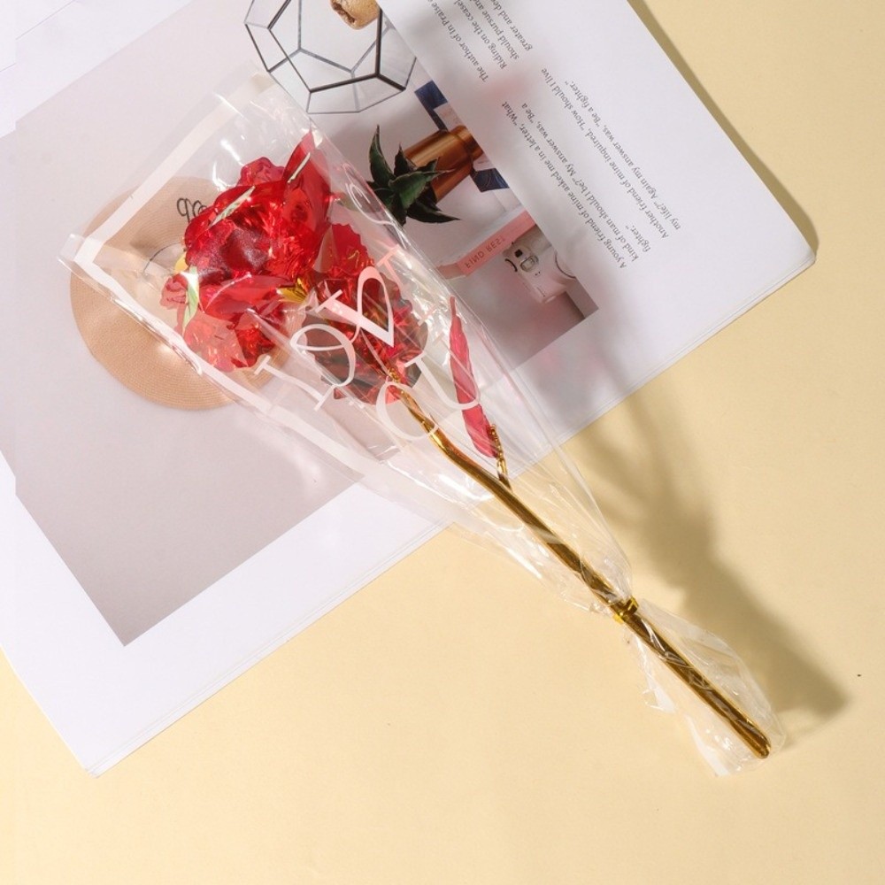Photography Artificial Lighting - Rose en feuille d'or scintillante, accessoires