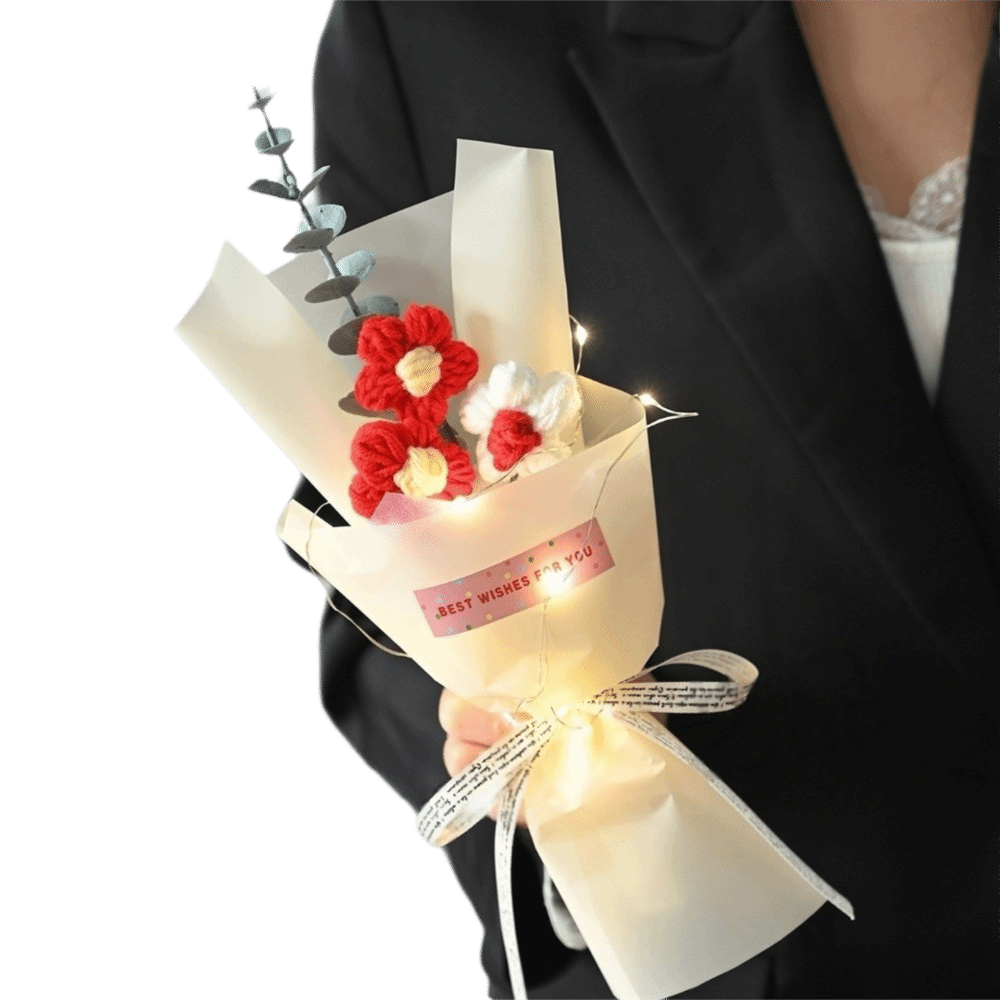 Bouquet de fleurs tricotées au - Photography Artificial Lighting avis et prix