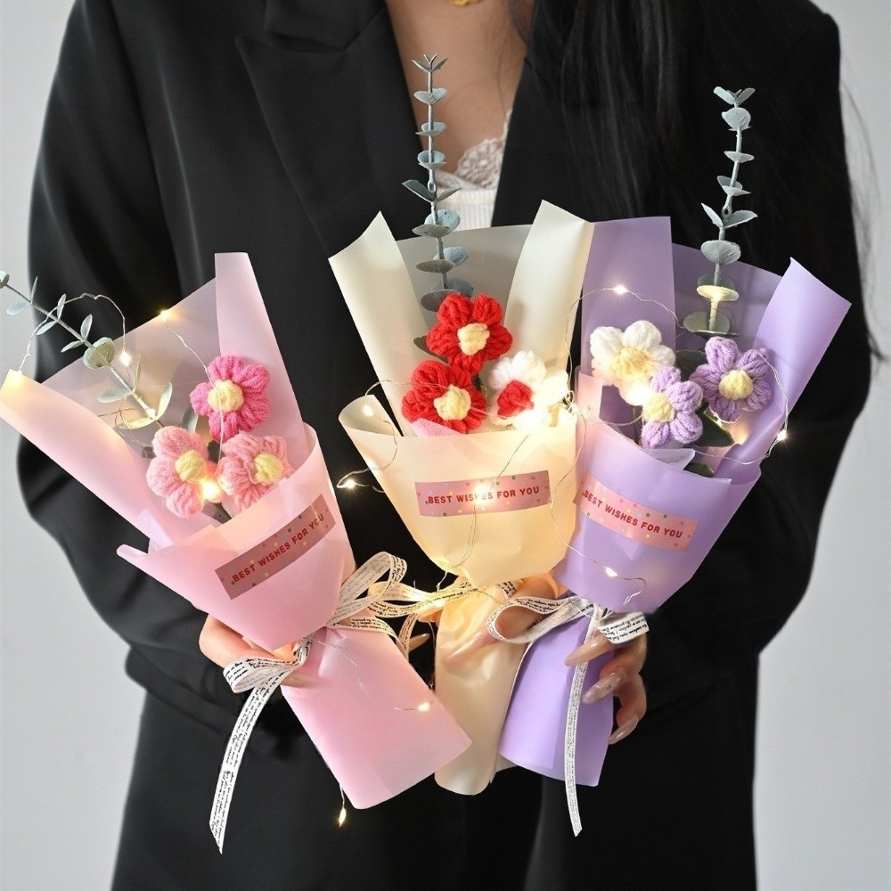 Bouquet de fleurs tricotées au - Photography Artificial Lighting avis et prix