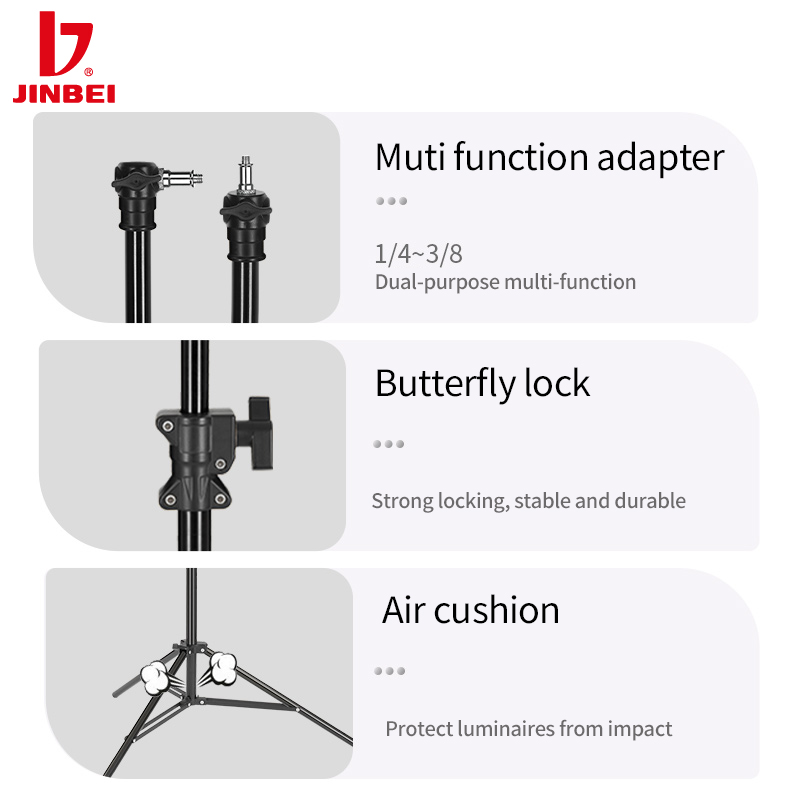 JINBEI MZ-2400FP Trépied profe - Photography Lighting Studio avis et prix