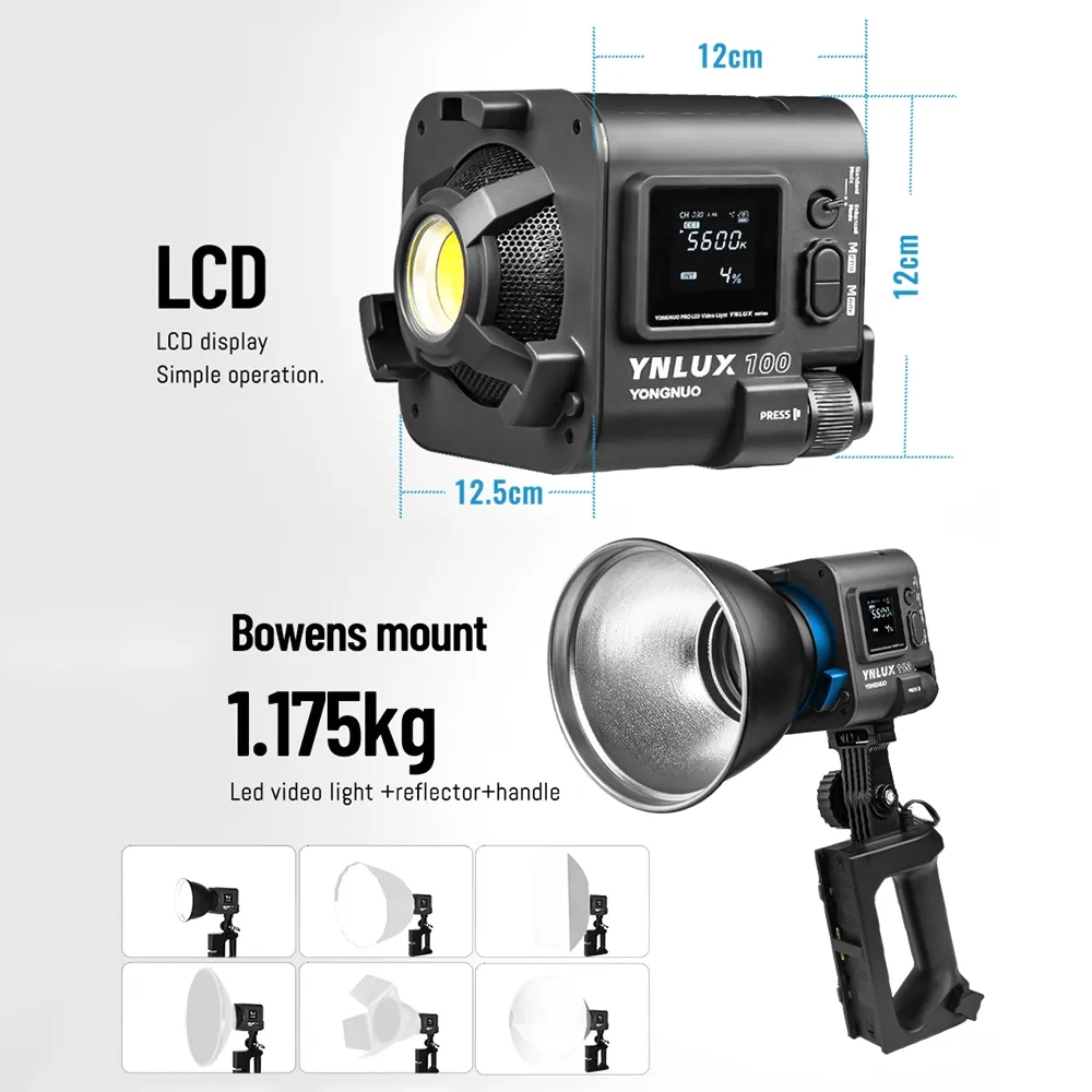 YONGNUO YNLUX100 100W 3200K-56 - Photography Lighting Studio avis et prix