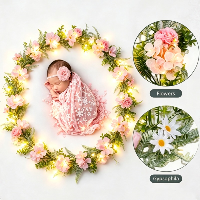 Guirlande de pivoines et margu - Photography Artificial Lighting avis et prix