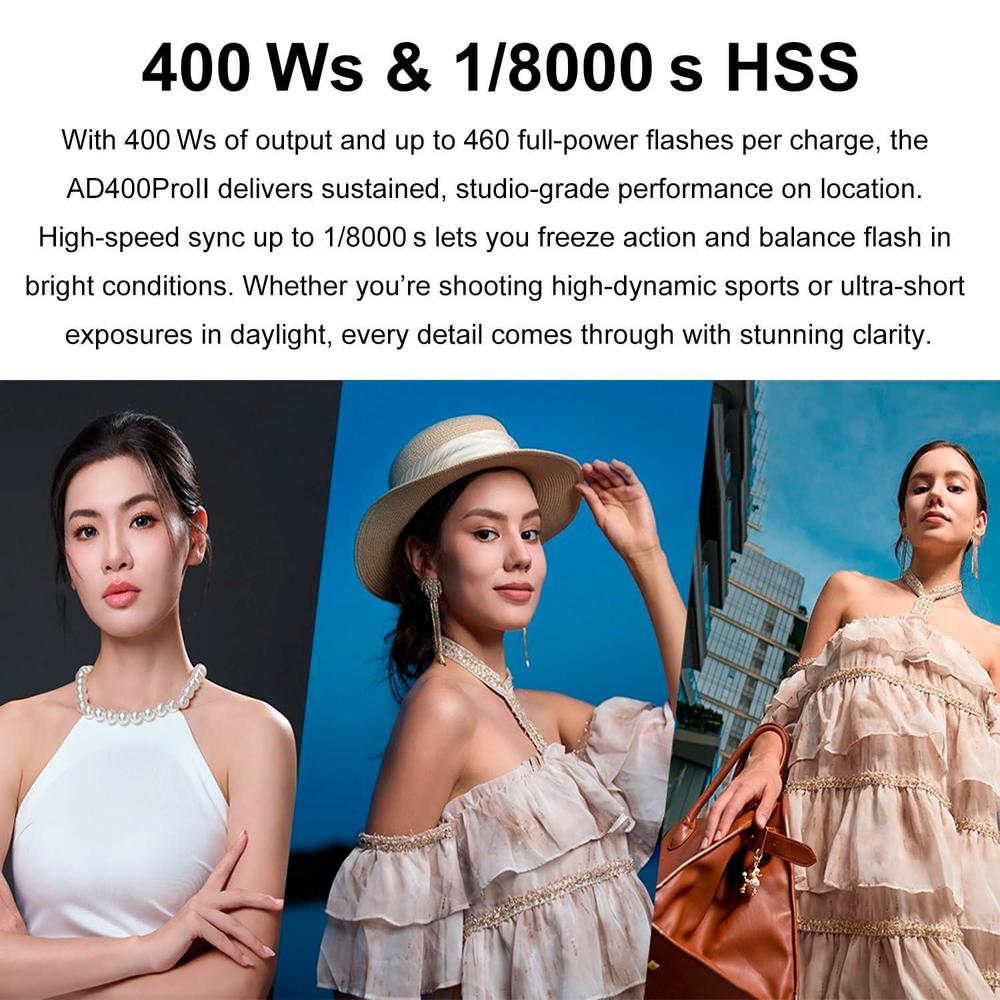 Godox AD400 Pro II AD400Pro II - Portable Strobe Monolight avis et prix