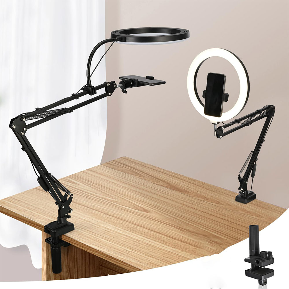 Anneau lumineux avec support e - Photography Video Lighting Kit With Adjustable Tripod Stand avis et prix