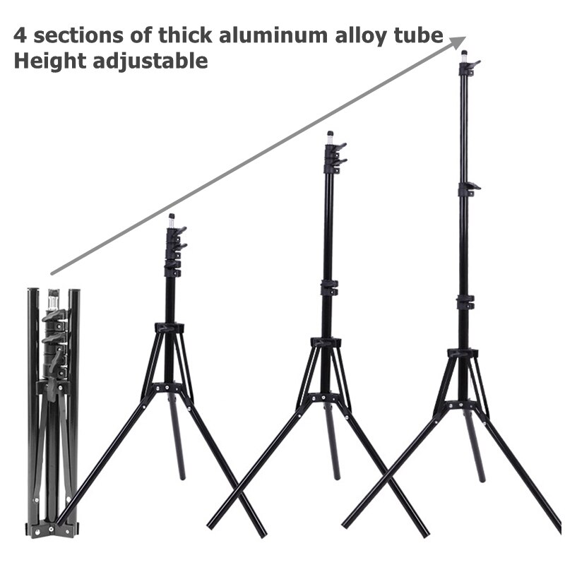 NAGNAHZ-Trépied d'éclairage ph - Photography Video Lighting Kit With Adjustable Tripod Stand avis et prix