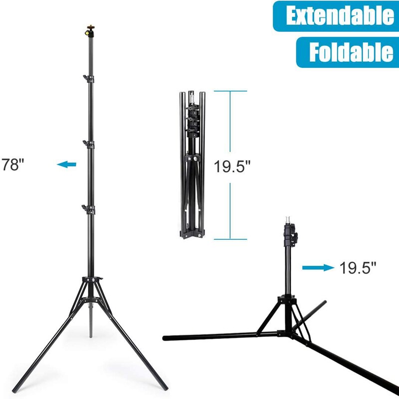 NAGNAHZ-Trépied d'éclairage ph - Photography Video Lighting Kit With Adjustable Tripod Stand avis et prix