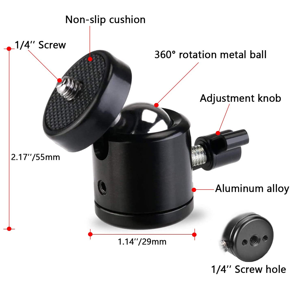 Terebento 1/4 trou de vis trép - Photography Video Lighting Kit With Adjustable Tripod Stand avis et prix