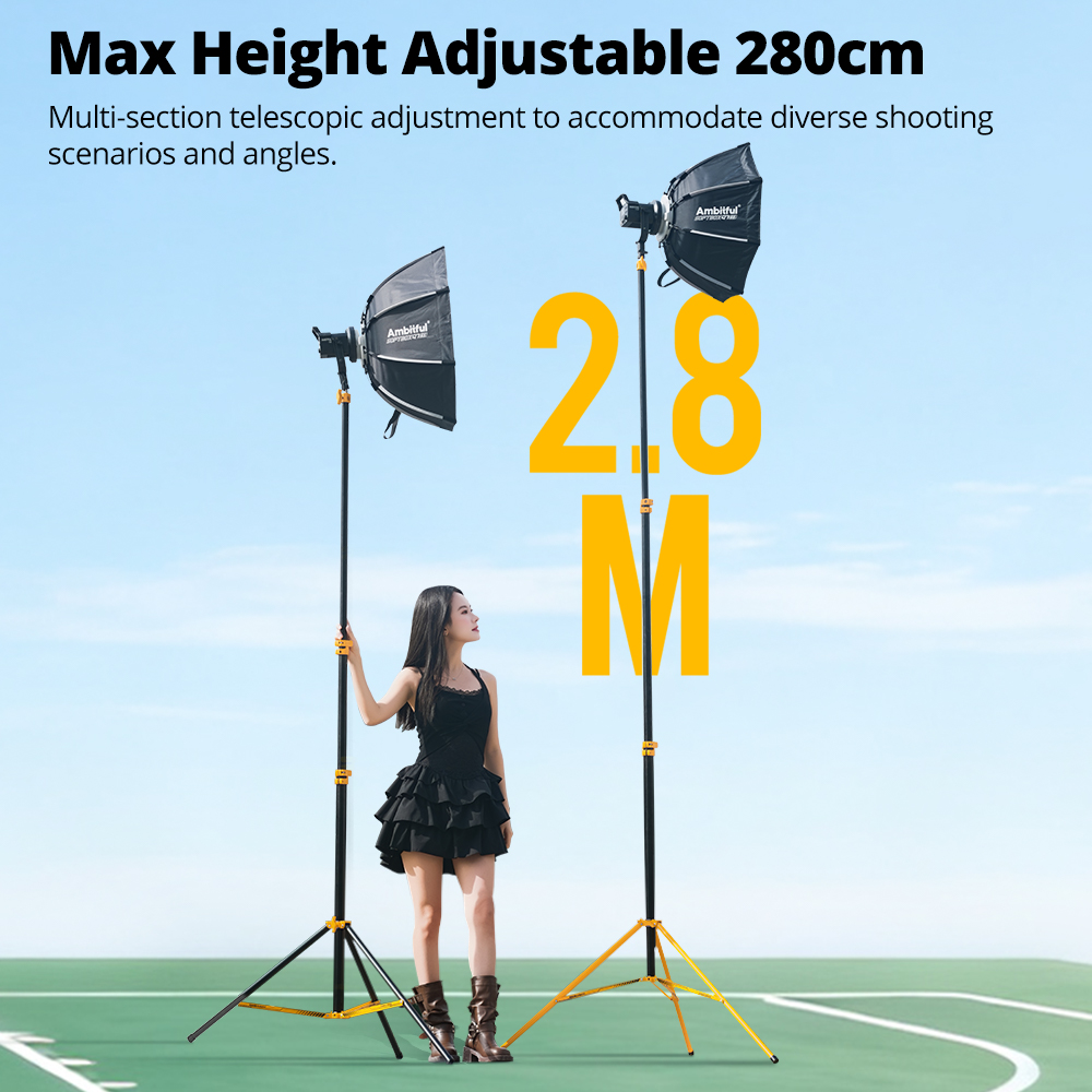 Support d'éclairage profession - Photography Video Lighting Kit With Adjustable Tripod Stand avis et prix