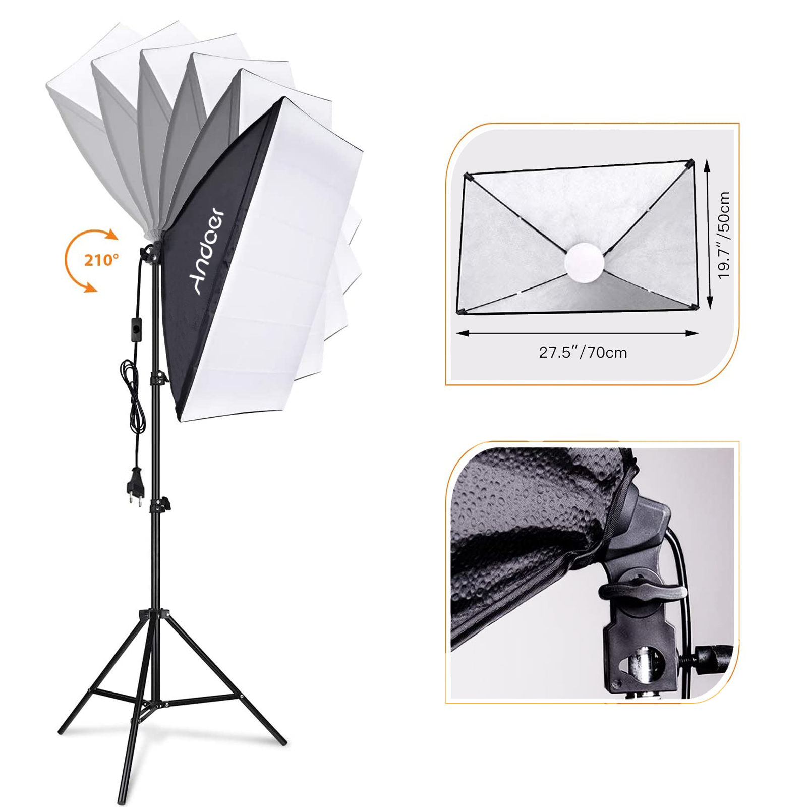 Andoer Studio photographie lum - Photography Lighting Softbox avis et prix