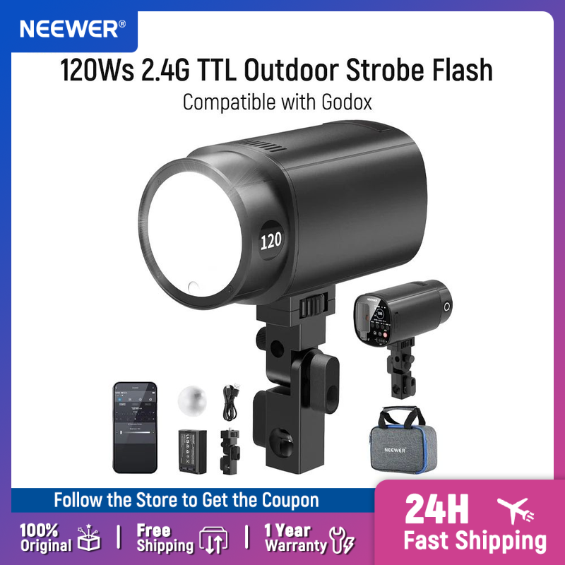 NEEWER Q120 120Ws 2.4G TTL Fla - Portable Strobe Monolight avis et prix