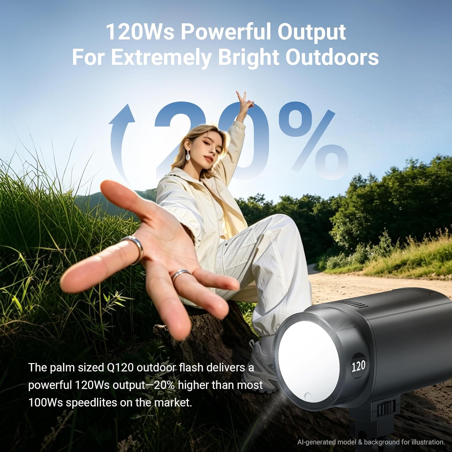 NEEWER Q120 120Ws 2.4G TTL Fla - Portable Strobe Monolight avis et prix